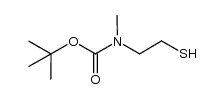 2-(N-tert-butoxycarbonyl-N-methylamino)ethanthiol结构式