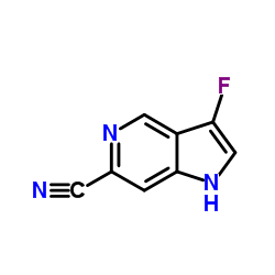 3-Fluoro-1H-pyrrolo[3,2-c]pyridine-6-carbonitrile structure