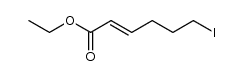 ethyl 6-iodohex-2-enoate结构式