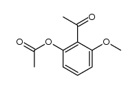 2-acetyl-3-methoxyphenyl acetate结构式
