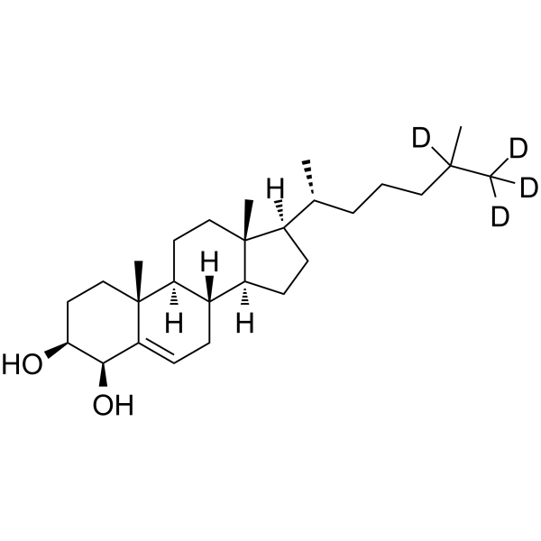 4β-Hydroxycholesterol-d4 Structure