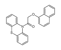 2-naphthalen-1-yloxy-1-phenothiazin-10-ylethanone结构式