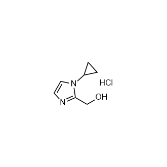 (1-环丙基-1H-咪唑-2-基)甲醇盐酸盐结构式