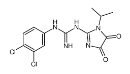 1-(3,4-dichlorophenyl)-2-(4,5-dioxo-1-propan-2-ylimidazol-2-yl)guanidine结构式
