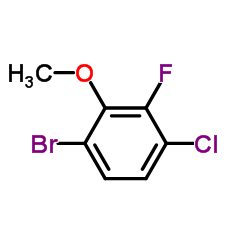 1-Bromo-4-chloro-3-fluoro-2-methoxybenzene Structure