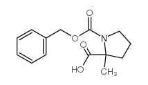 1-苄基2-甲基2-甲基吡咯烷-1,2-二羧酸结构式