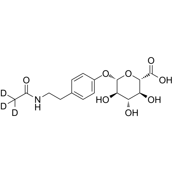 N-Acetyltyramine Glucuronide-d3结构式