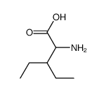 (S)-2-氨基-3-乙基戊酸结构式