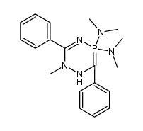 N,N,N',N',2-pentamethyl-3,6-diphenyl-1,2-dihydro-1,2,4,5l5-triazaphosphinine-5,5-diamine结构式