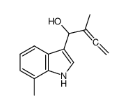 2-methyl-1-(7-methyl-1H-indol-3-yl)buta-2,3-dien-1-ol结构式