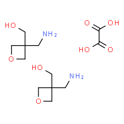 [3-(氨基甲基)氧杂环丁-3-基]甲醇半草酸酯结构式