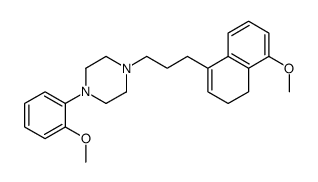 4-(3-(1,2-dihydro-8-methoxynaphthalen-4-yl)-n-propyl)-1-(2-pyridyl)piperazine结构式