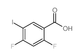 2,4-Difluoro-5-iodobenzoic acid Structure