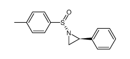 (S)-2-phenyl-1-((S)-p-tolylsulfinyl)aziridine Structure