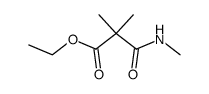 ethyl 2,2-dimethyl-3-(methylamino)-3-oxopropanoate结构式