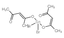 双(乙酰丙酮)二溴化锡(IV)结构式