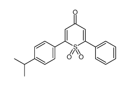 2-[4-(1-甲基乙基)苯基]-6-苯基-4H-噻喃-4-酮 1,1-二氧化物结构式