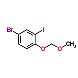 4-Bromo-2-iodo-1-(methoxymethoxy)benzene Structure