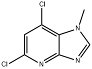 5,7-二氯-1-甲基-1H-咪唑并[4,5-B]吡啶结构式