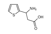 3-氨基-3-(噻吩-2-基)丙酸结构式