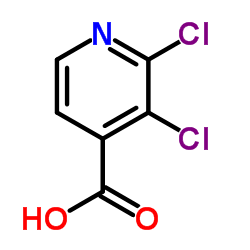 2,3-二氯吡啶-4-羧酸结构式