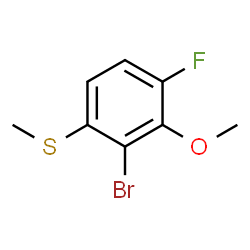 2-Bromo-4-fluoro-3-methoxythioanisole Structure