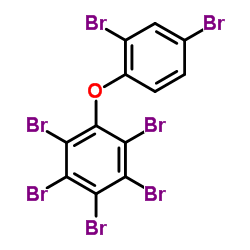 2,2',3,4,4',5,6-七溴联苯醚结构式