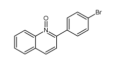 2-(4-bromo-phenyl)-quinoline 1-oxide Structure