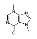 3,7-Dihydro-3,7-dimethyl-6H-purin-6-one Structure