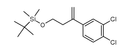 tert-butyl((3-(3,4-dichlorophenyl)but-3-en-1-yl)oxy)dimethylsilane Structure