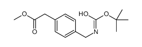 TERT-BUTYL 4-((METHOXYCARBONYL)METHYL)BENZYLCARBAMATE结构式