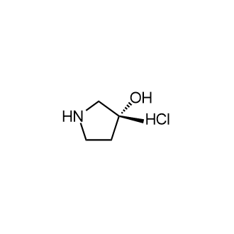 (3R)-3-甲基吡咯烷-3-醇盐酸盐结构式