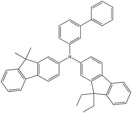 N-[1,1'-Biphenyl]-3-yl-N-(9,9-diethyl-9H-fluoren-2-yl)-9,9-dimethyl-9H-fluoren-2-amine Structure