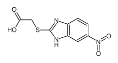 2-[(6-nitro-1H-benzimidazol-2-yl)sulfanyl]acetic acid结构式