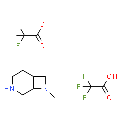 8-甲基-3,8-二氮杂双环[4.2.0]辛烷,双(三氟乙酸)盐结构式