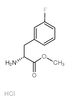 (R)-2-氨基-3-(3-氟-苯基)-丙酸甲酯盐酸盐结构式