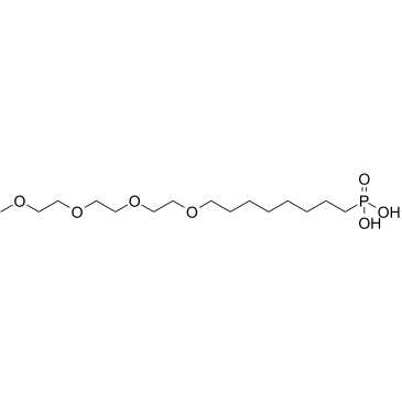 m-PEG4-(CH2)8-phosphonic acid structure