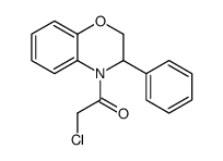 4-氯乙酰基-3-苯基-3,4-二氢-2H-1,4-苯噁嗪结构式