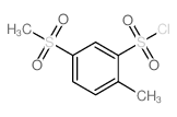 2-甲基-5-(甲基磺酰基)苯-1-磺酰氯结构式
