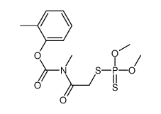 (2-methylphenyl) N-(2-dimethoxyphosphinothioylsulfanylacetyl)-N-methylcarbamate Structure