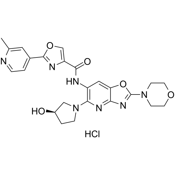 Emavusertib hydrochloride结构式