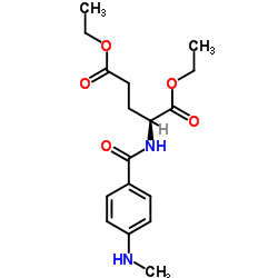 Diethyl N-[4-(methylamino)benzoyl]-L-glutamate structure