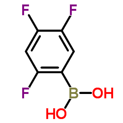 2,4,5-三氟苯硼酸结构式