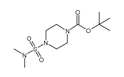 tert-butyl 4-(N,N-dimethylsulfamoyl)piperazine-1-carboxylate结构式
