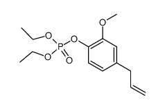 2-Methoxy-4-allylphenyl-diethylphosphat结构式