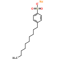 Sodium 4-decylbenzenesulfonate structure