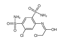 2,5'-dichloro-2',4'-disulphamoylacetanilide结构式