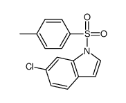 6-氯-1-甲苯磺酰-1H-吲哚结构式