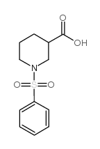 1-BENZENESULFONYL-PIPERIDINE-3-CARBOXYLIC ACID结构式