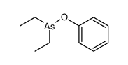 diethylarsinous acid phenyl ester Structure
